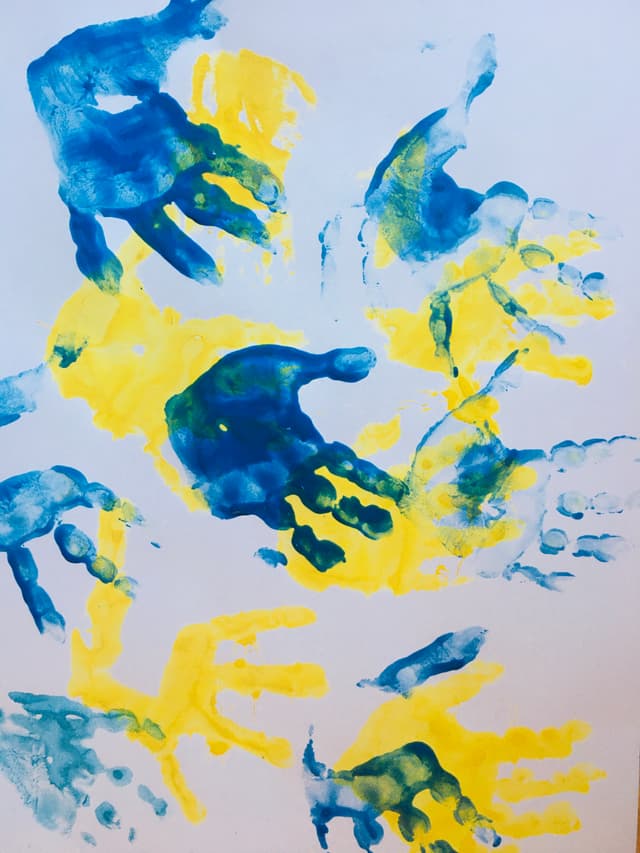 Fahnen, Farben und Musik